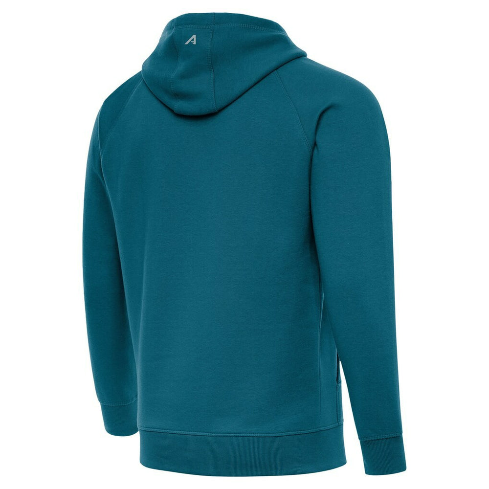 Antigua Brushed Carbon Victory Pullover Hoodie - Jacksonville Jaguars
