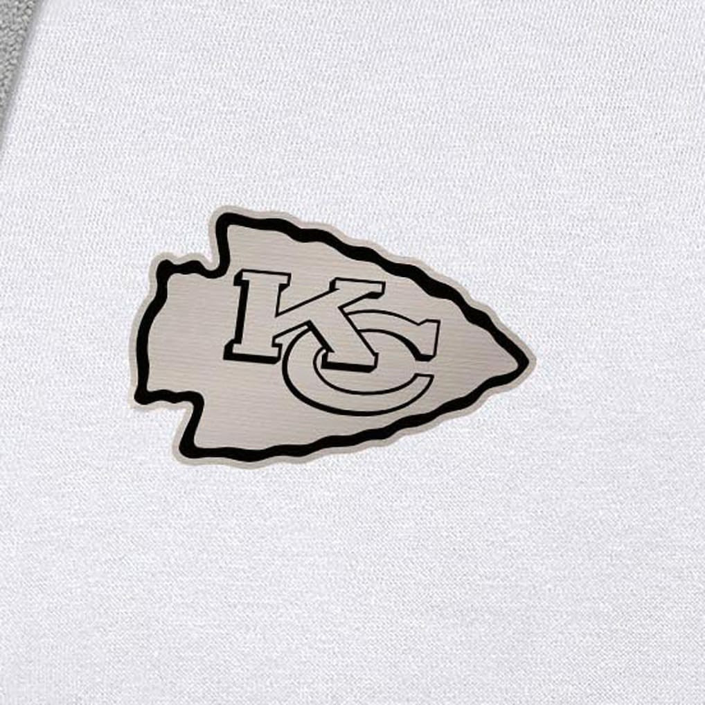 Antigua Brushed Carbon Victory Pullover Hoodie - Kansas City Chiefs