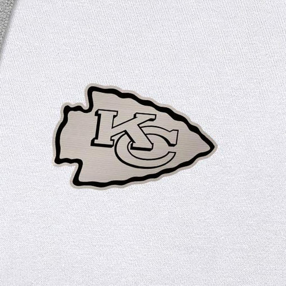 Antigua Brushed Carbon Victory Pullover Hoodie - Kansas City Chiefs