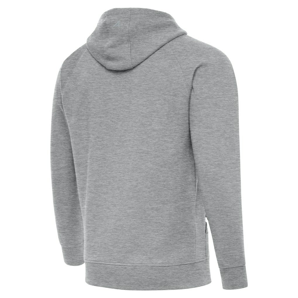 Antigua Brushed Carbon Victory Pullover Hoodie - Las Vegas Raiders