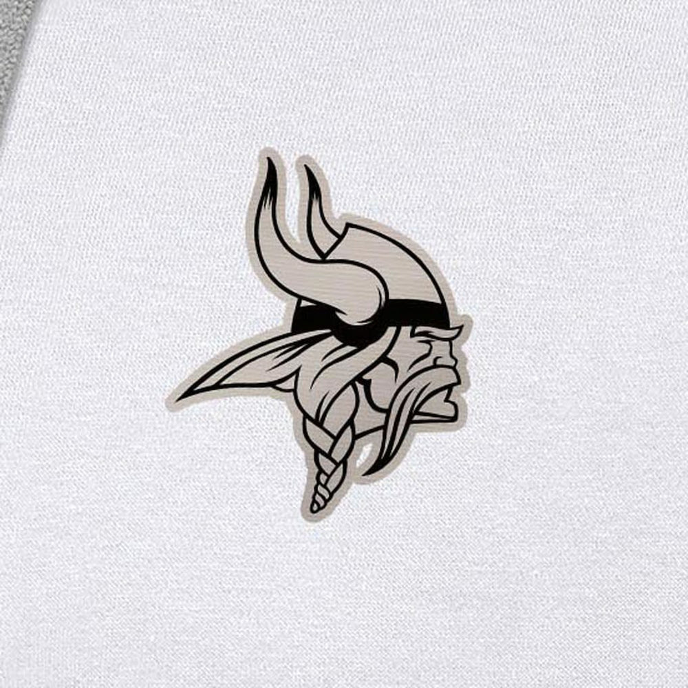 Antigua Brushed Carbon Victory Pullover Hoodie - Minnesota Vikings