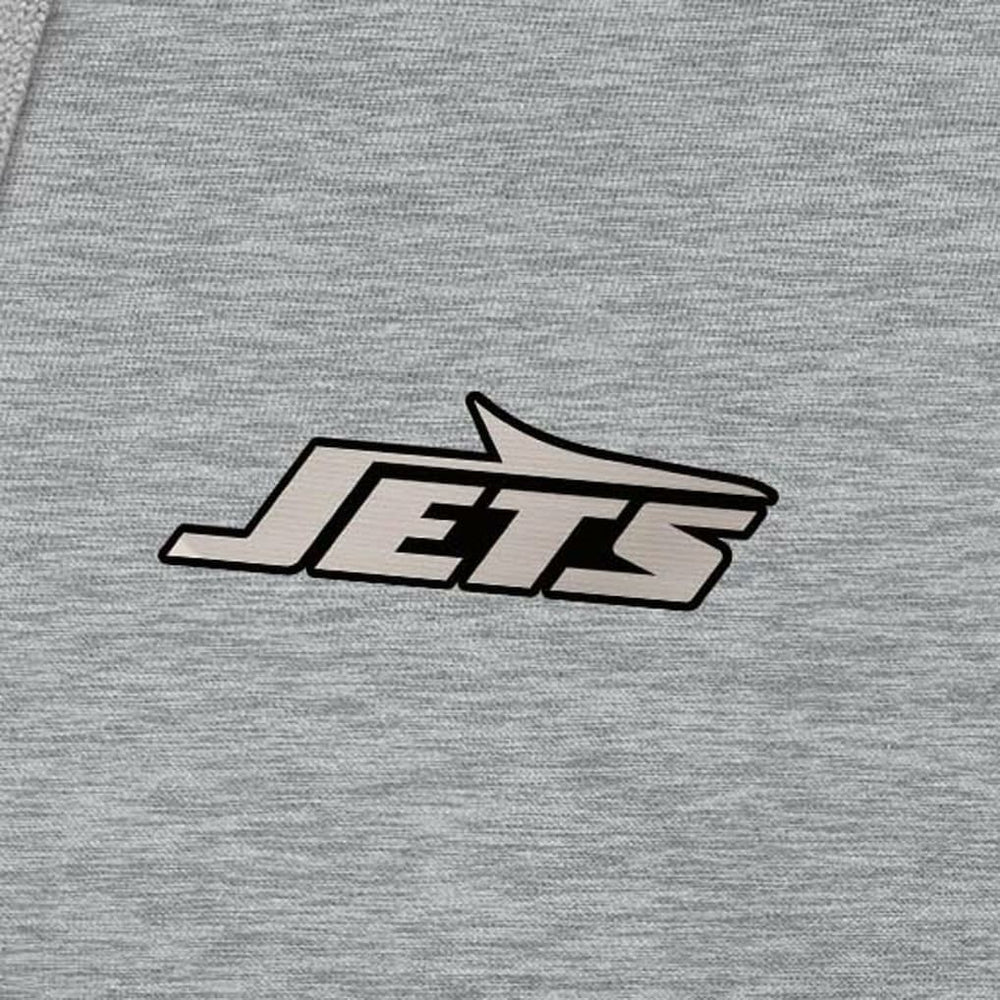 Antigua Brushed Carbon Victory Pullover Hoodie - New York Jets