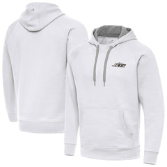 Antigua Brushed Carbon Victory Pullover Hoodie - New York Jets