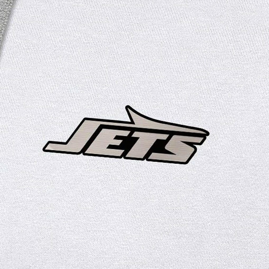 Antigua Brushed Carbon Victory Pullover Hoodie - New York Jets