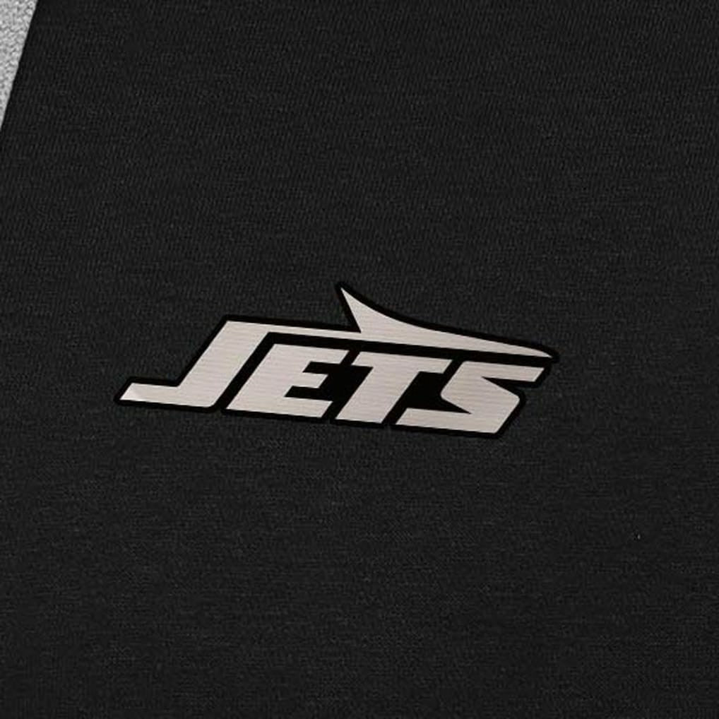 Antigua Brushed Carbon Victory Pullover Hoodie - New York Jets