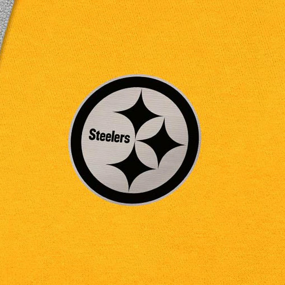 Antigua Brushed Carbon Victory Pullover Hoodie - Pittsburgh Steelers