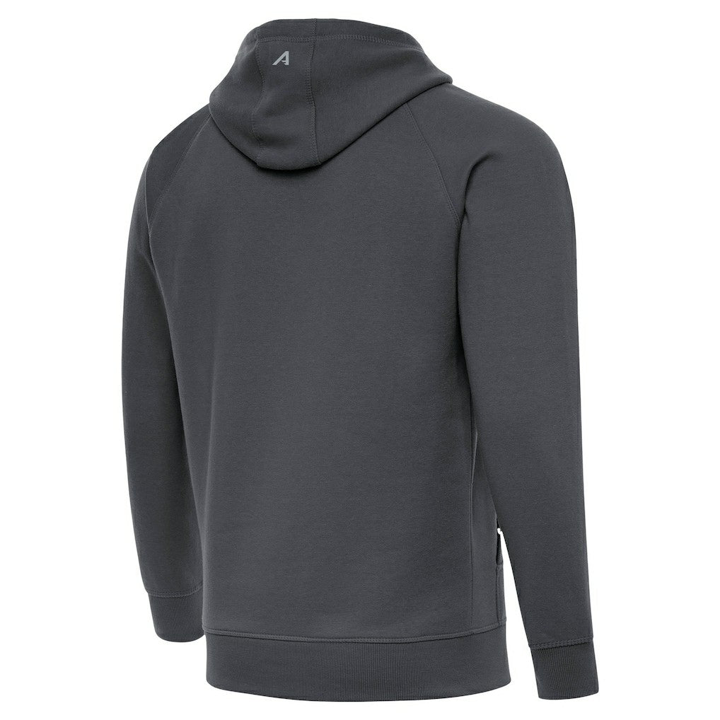 Antigua Brushed Carbon Victory Pullover Hoodie - Pittsburgh Steelers
