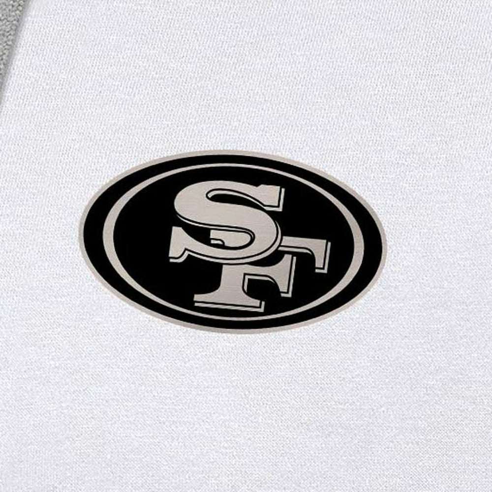 Antigua Brushed Carbon Victory Pullover Hoodie - San Francisco 49ers