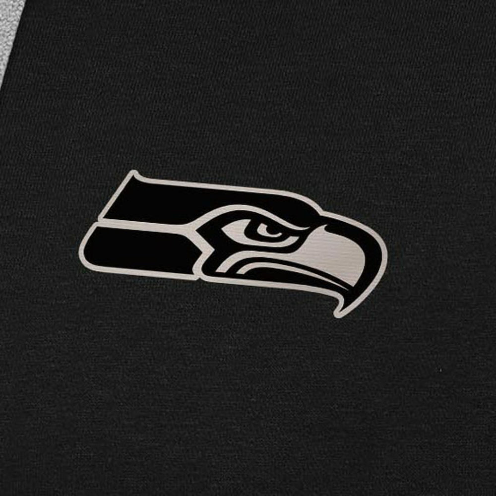 Antigua Brushed Carbon Victory Pullover Hoodie - Seattle Seahawks