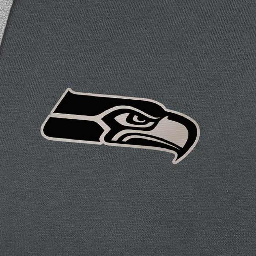 Antigua Brushed Carbon Victory Pullover Hoodie - Seattle Seahawks