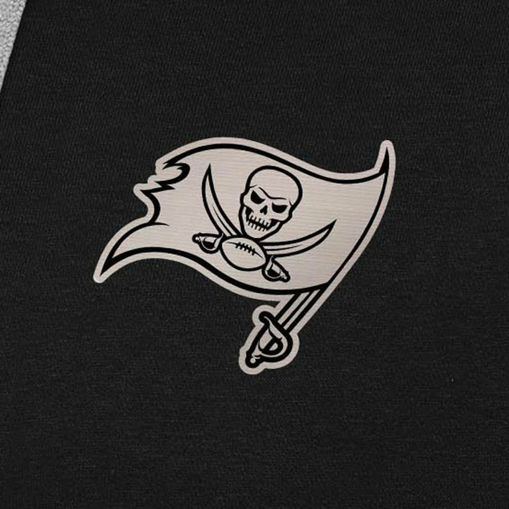 Antigua Brushed Carbon Victory Pullover Hoodie - Tampa Bay Buccaneers