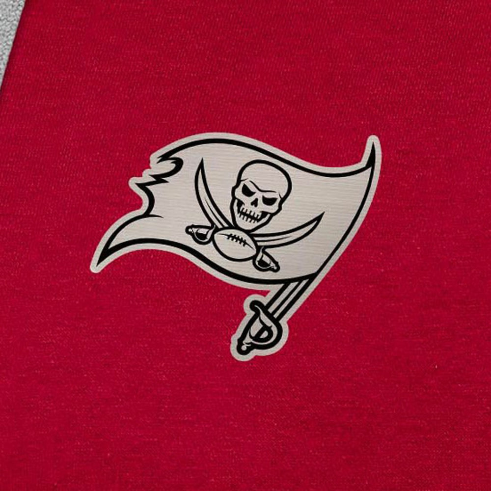 Antigua Brushed Carbon Victory Pullover Hoodie - Tampa Bay Buccaneers