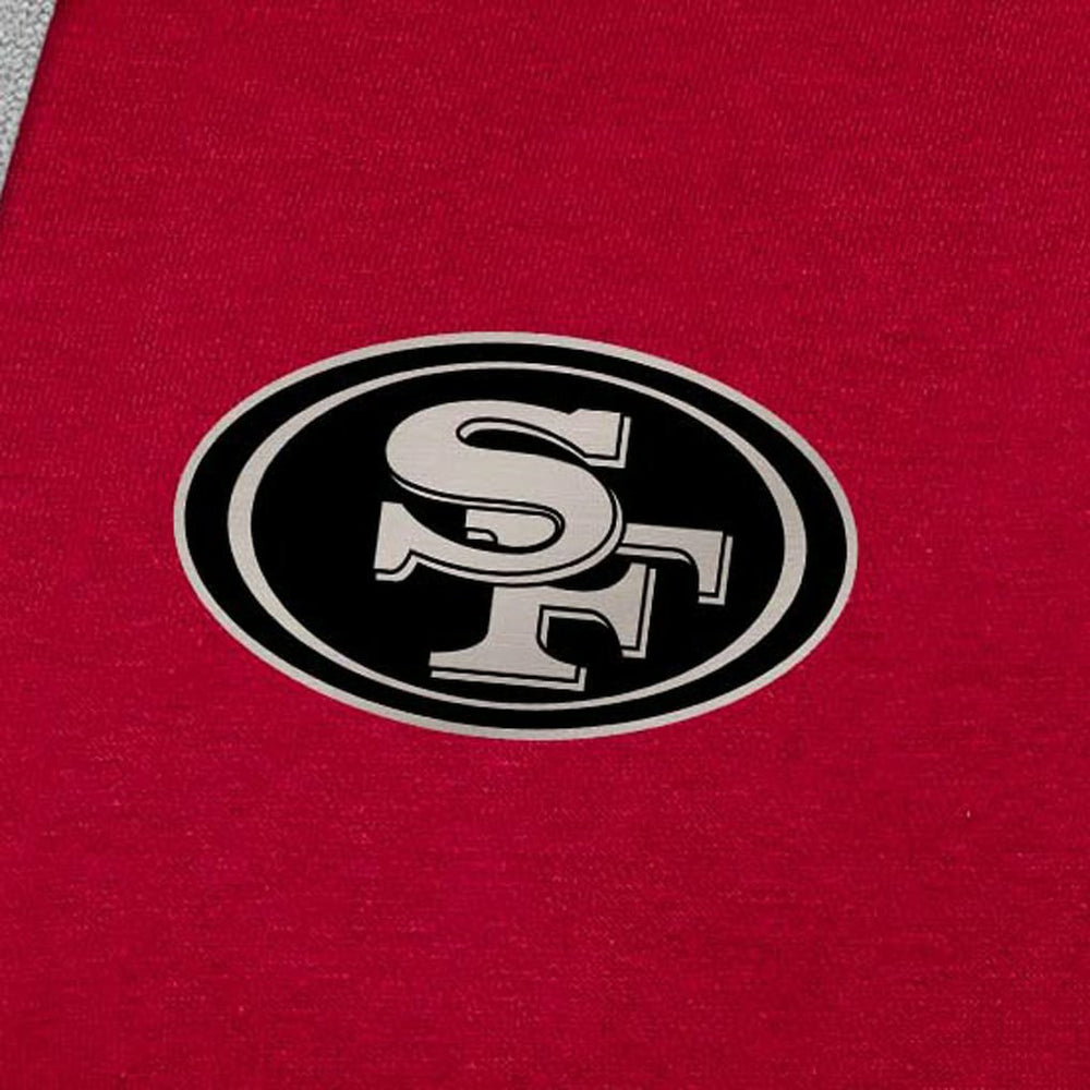 Antigua Brushed Carbon Victory Pullover Hoodie - San Francisco 49ers