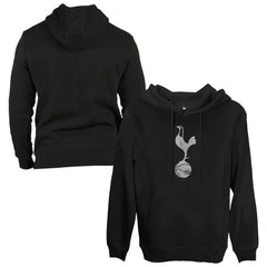 Tottenham Hotspur 1863FC Monochrome Badge Fleece Pullover Hoodie -  Black