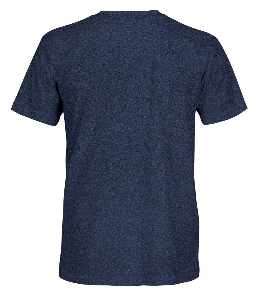 Tottenham Hotspur 1863FC Retro Monochrome Badge Vintage Tri-Blend T-Shirt -  Navy