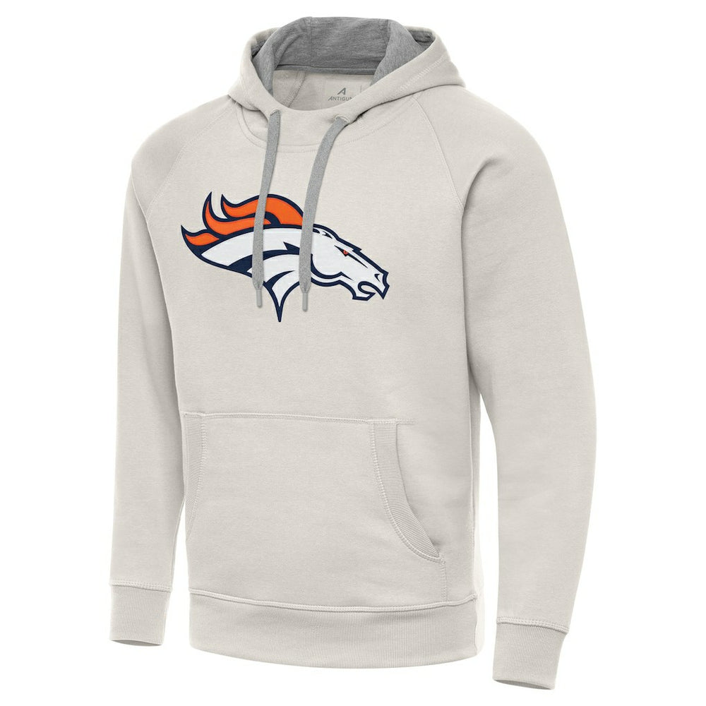 Antigua Victory Raglan Pullover Hoodie - Denver Broncos