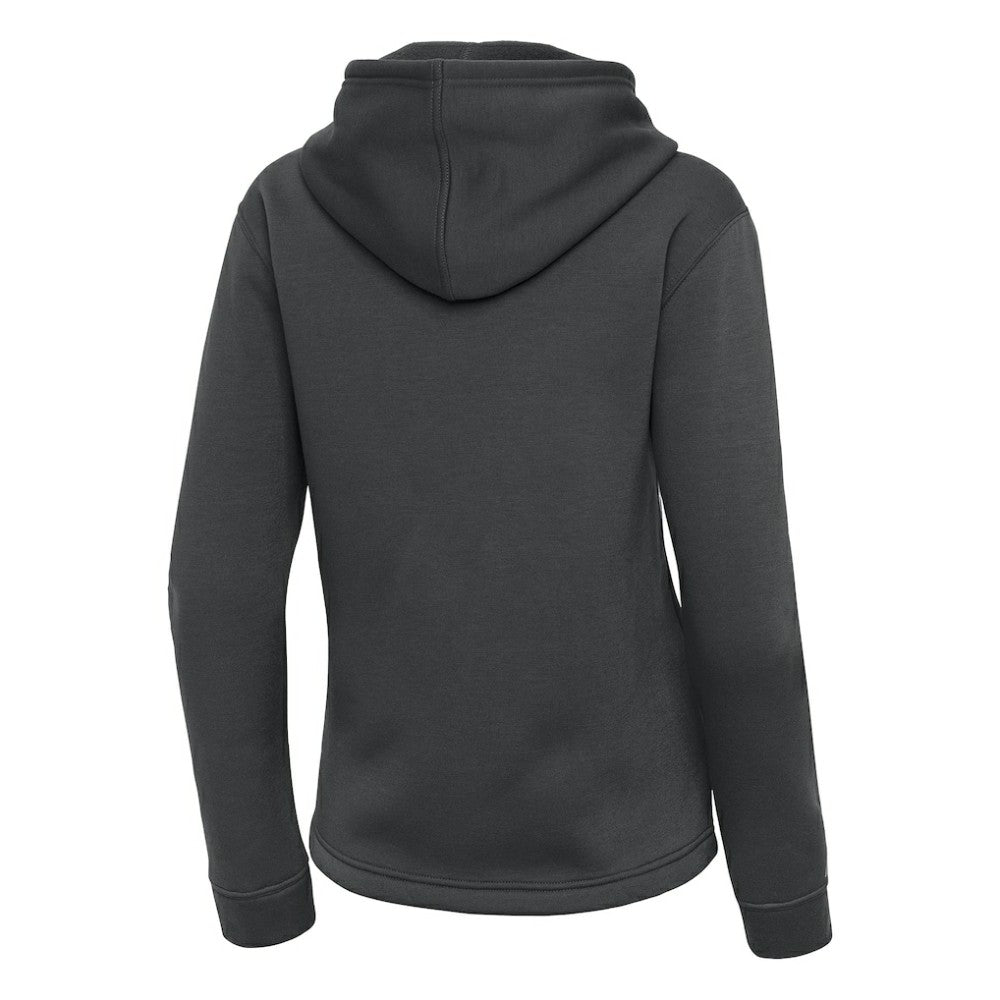 NHL Pewter Calgary Flames Antigua Women's Contemporary Quarter-Zip Hoodie