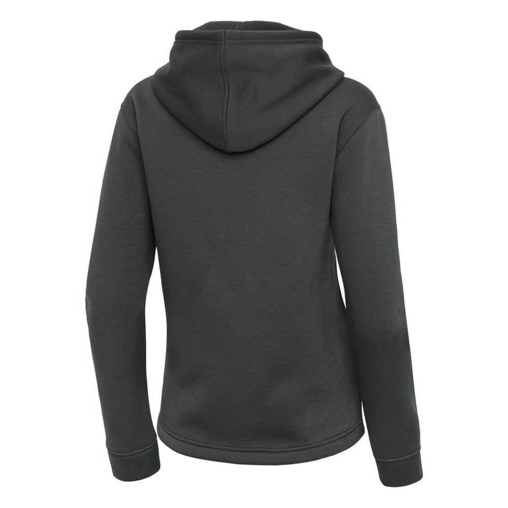 NHL Pewter Vancouver Canucks Antigua Women's Contemporary Quarter-Zip Hoodie