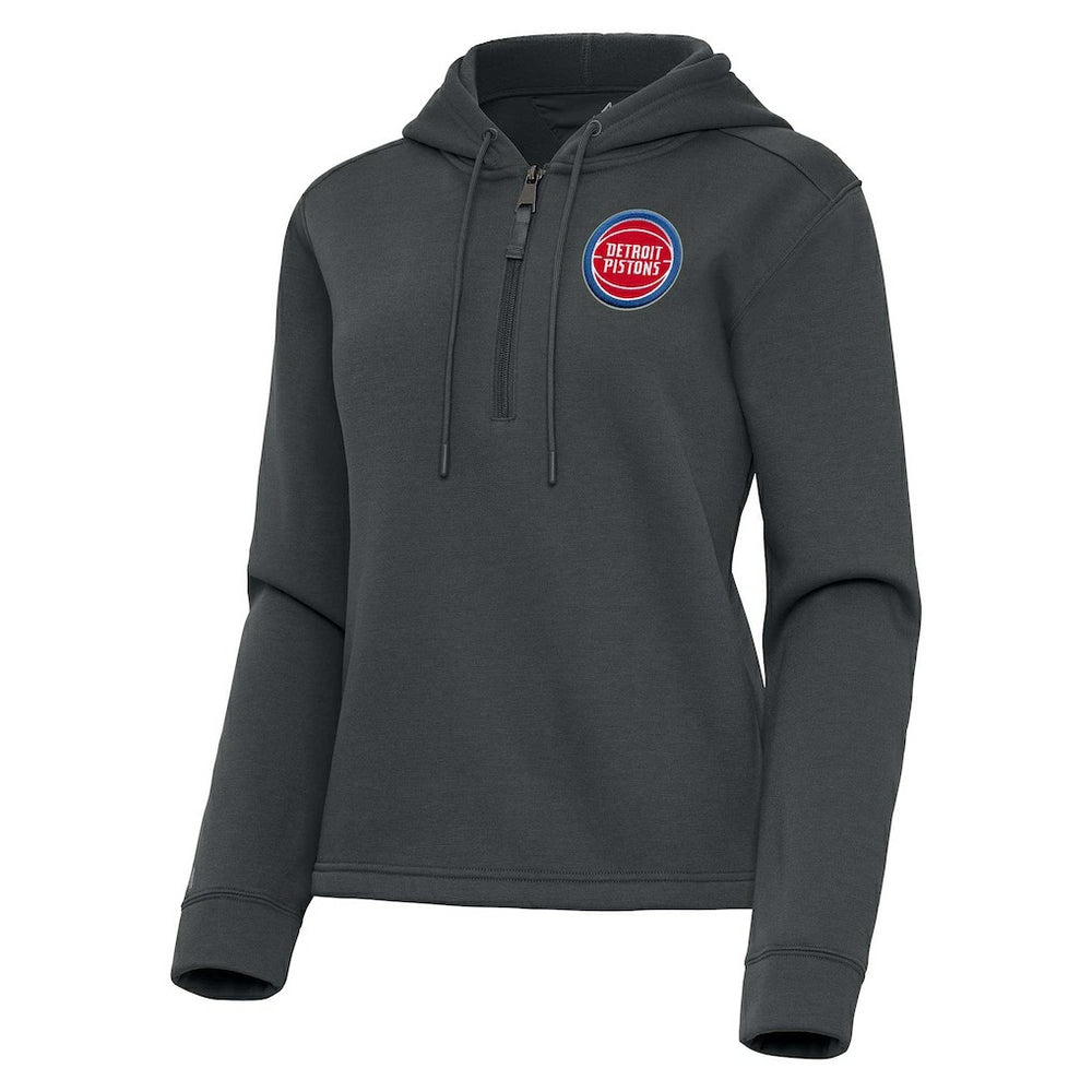 NBA Detroit Pistons Antigua Women's Contemporary Quarter-Zip Hoodie sale
