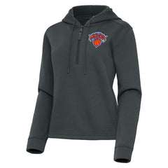 NBA New York Knicks Antigua Women's Contemporary Quarter-Zip Hoodie