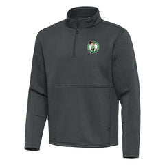 NBA Boston Celtics Antigua Twist Quarter-Zip Pullover Top - Pewter online