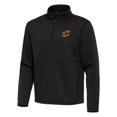 NBA Cleveland Cavaliers Antigua Twist Quarter-Zip Pullover Top - Black shop