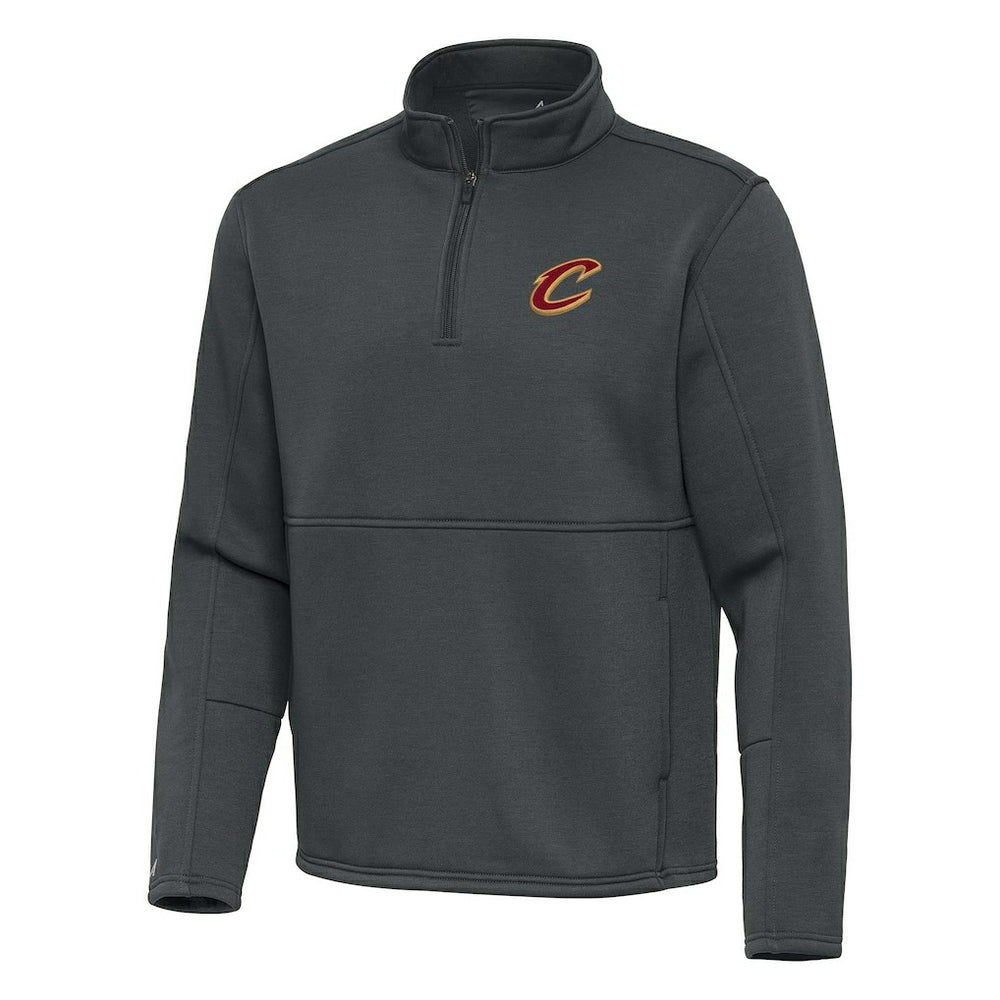 NBA Cleveland Cavaliers Antigua Twist Quarter-Zip Pullover Top - Pewter online