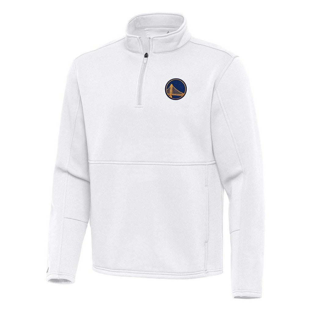 NBA Golden State Warriors Antigua Twist Quarter-Zip Pullover Top - White cheap