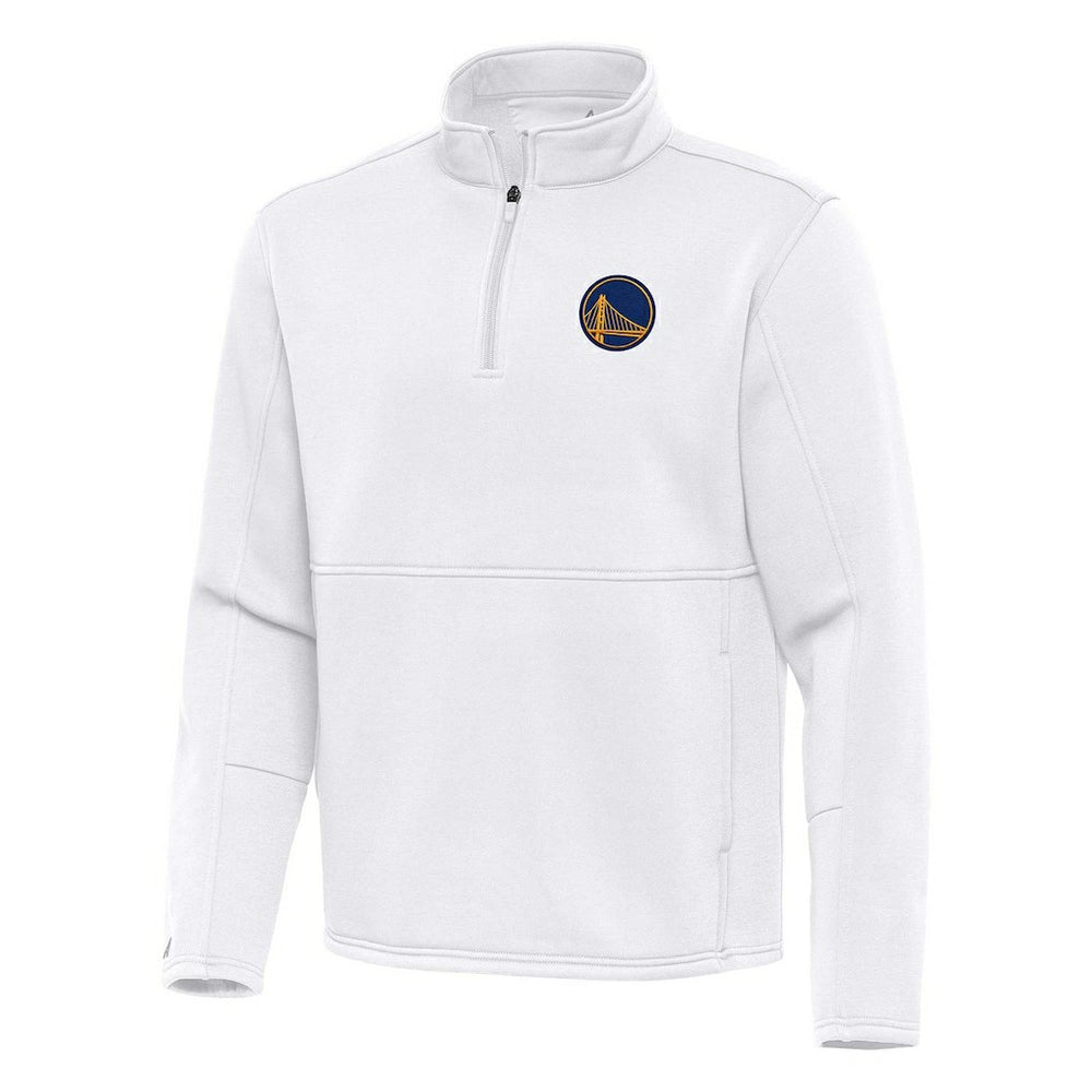 NBA Golden State Warriors Antigua Twist Quarter-Zip Pullover Top - White cheap