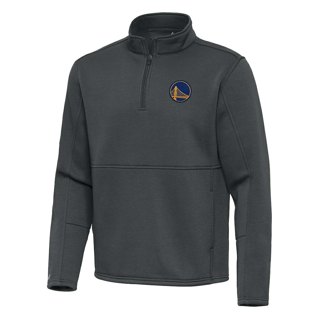 NBA Golden State Warriors Antigua Twist Quarter-Zip Pullover Top - Pewter shop