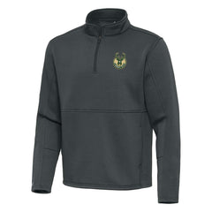 NBA Milwaukee Bucks Antigua Twist Quarter-Zip Pullover Top - Pewter for sale