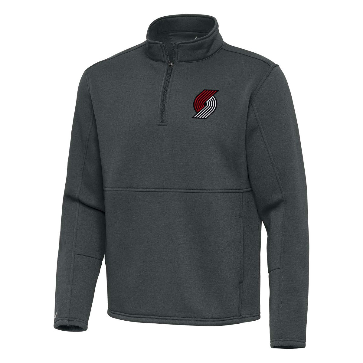 NBA Portland Trail Blazers Antigua Twist Quarter-Zip Pullover Top - Pewter discount