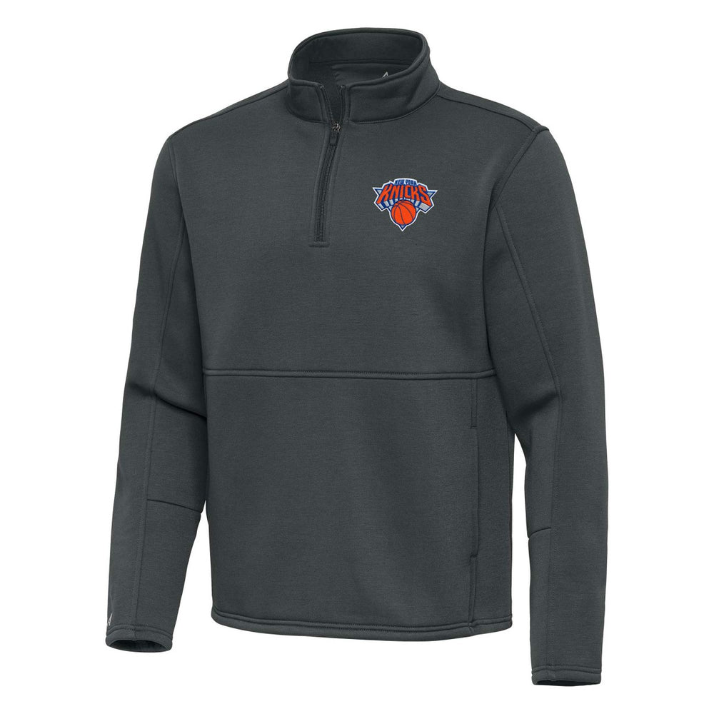 NBA New York Knicks Antigua Twist Quarter-Zip Pullover Top - Pewter shop