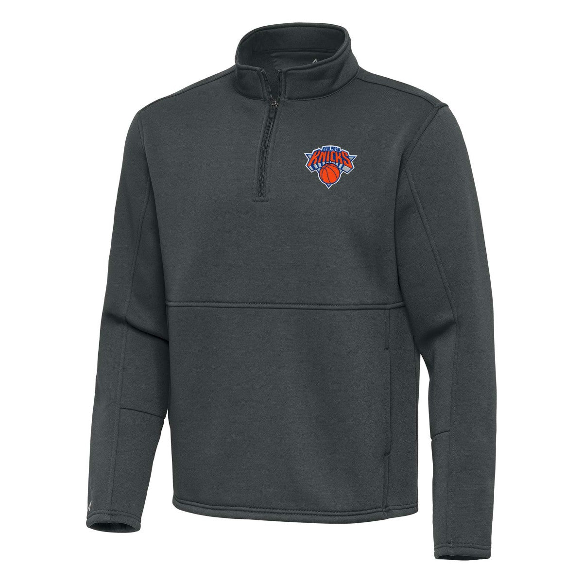 NBA New York Knicks Antigua Twist Quarter-Zip Pullover Top - Pewter shop