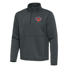 NBA New York Knicks Antigua Twist Quarter-Zip Pullover Top - Pewter shop