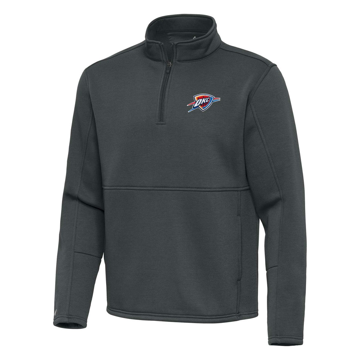 NBA Oklahoma City Thunder Antigua Twist Quarter-Zip Pullover Top - Pewter shop