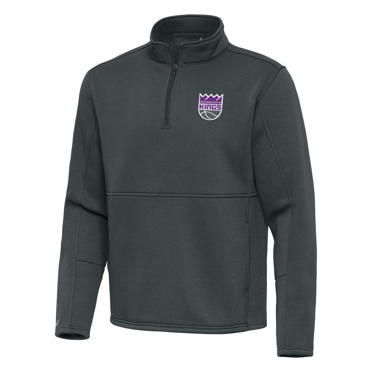 NBA Sacramento Kings Antigua Twist Quarter-Zip Pullover Top - Pewter outlet
