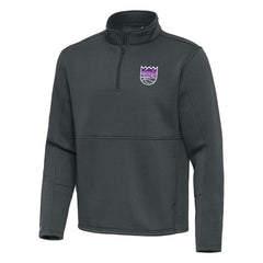 NBA Sacramento Kings Antigua Twist Quarter-Zip Pullover Top - Pewter outlet