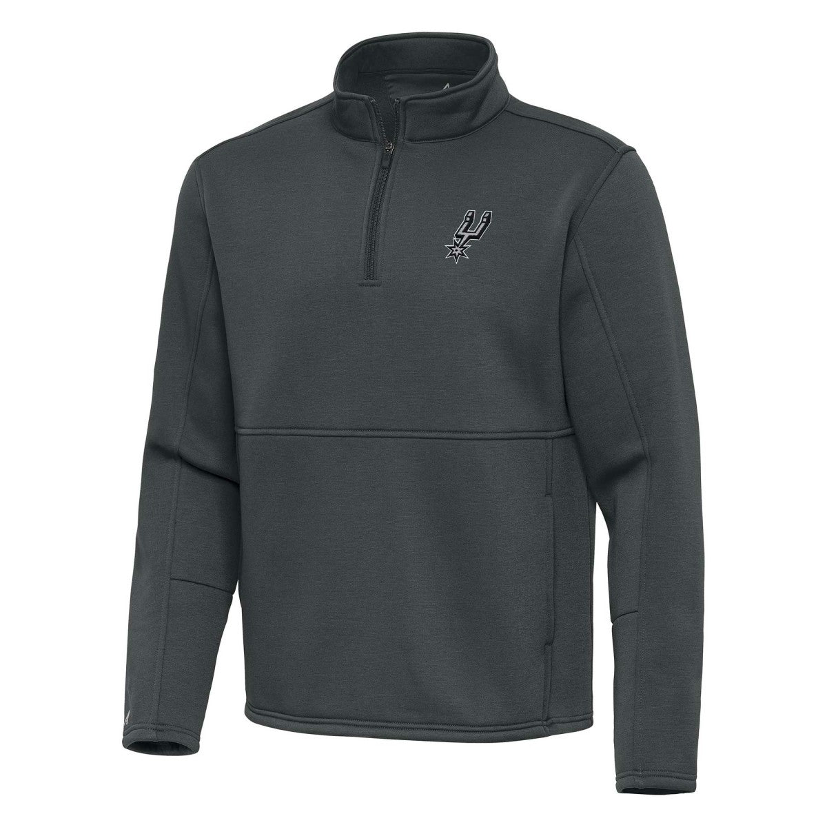 NBA San Antonio Spurs Antigua Twist Quarter-Zip Pullover Top - Pewter discount