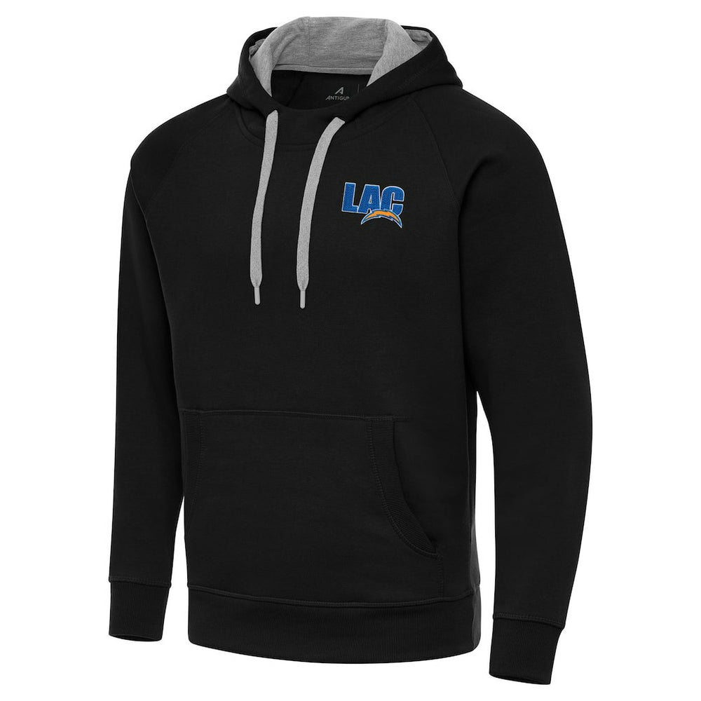 Men's  Antigua Victory Pullover Hoodie - Los Angeles Chargers