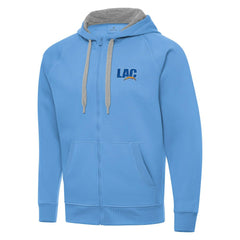 Men's  Antigua Victory Full-Zip Hoodie - Los Angeles Chargers