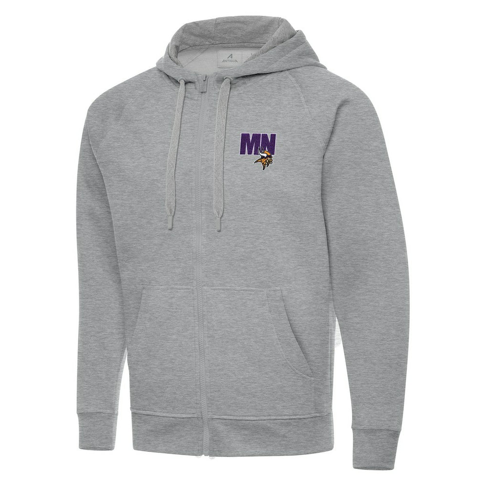 Men's  Antigua Victory Full-Zip Hoodie - Minnesota Vikings