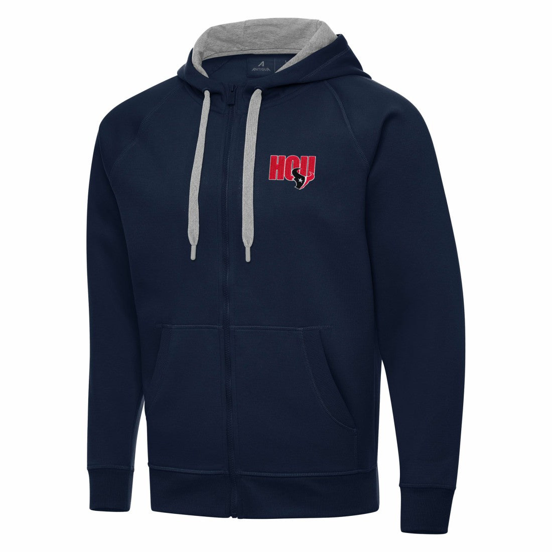 Men's  Antigua Victory Full-Zip Hoodie - Houston Texans