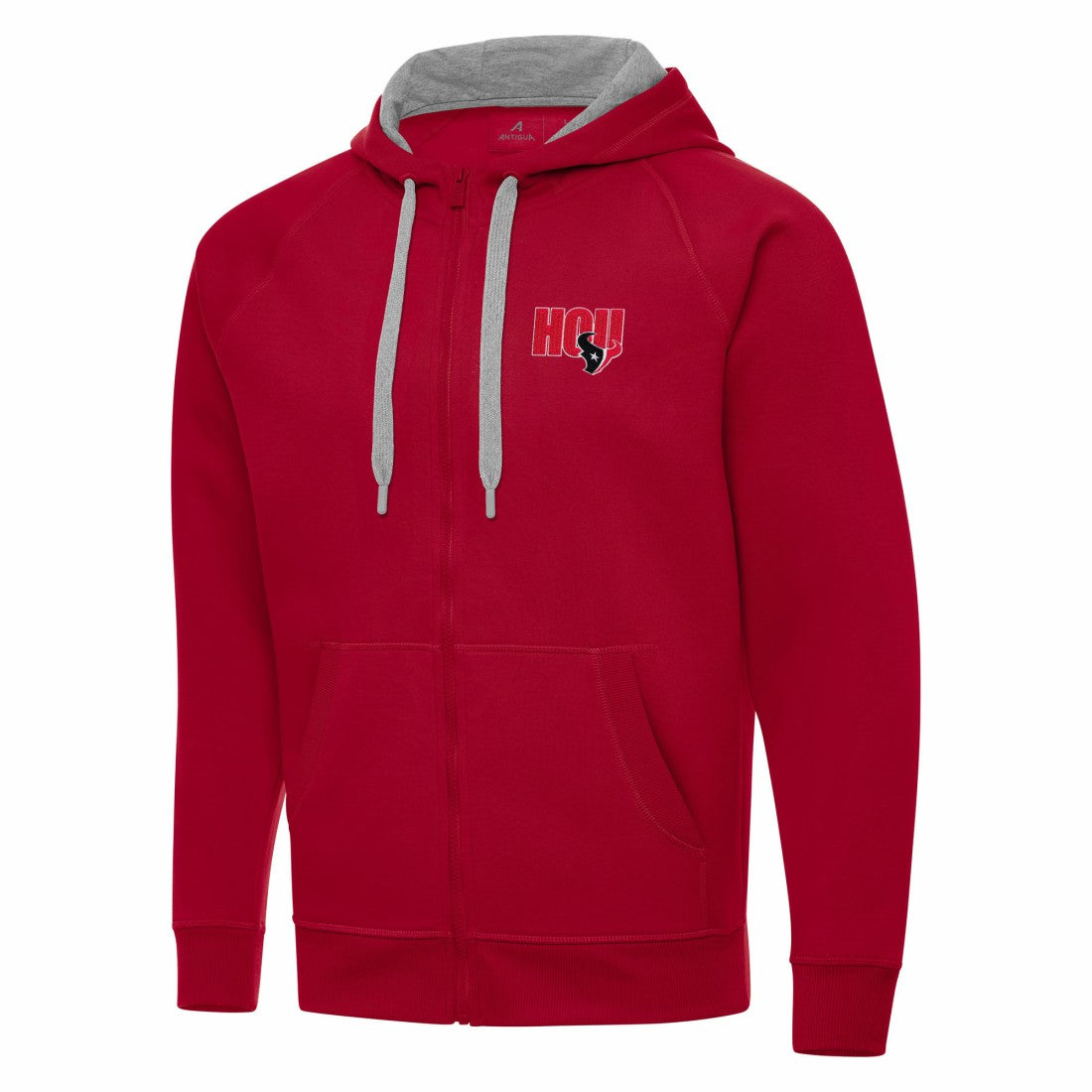Men's  Antigua Victory Full-Zip Hoodie - Houston Texans