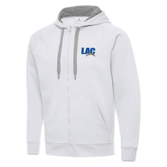 Men's  Antigua Victory Full-Zip Hoodie - Los Angeles Chargers