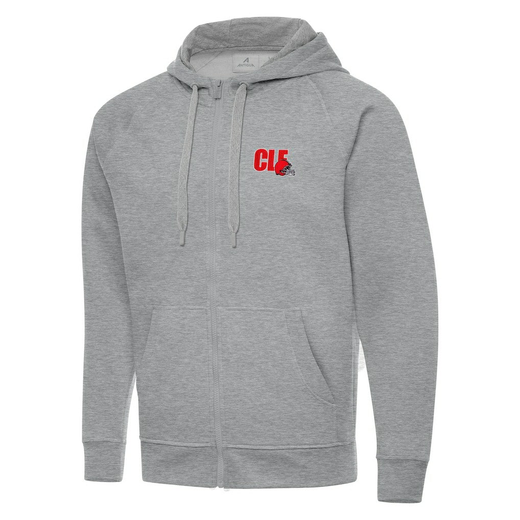 Men's  Antigua Victory Full-Zip Hoodie - Cleveland Browns
