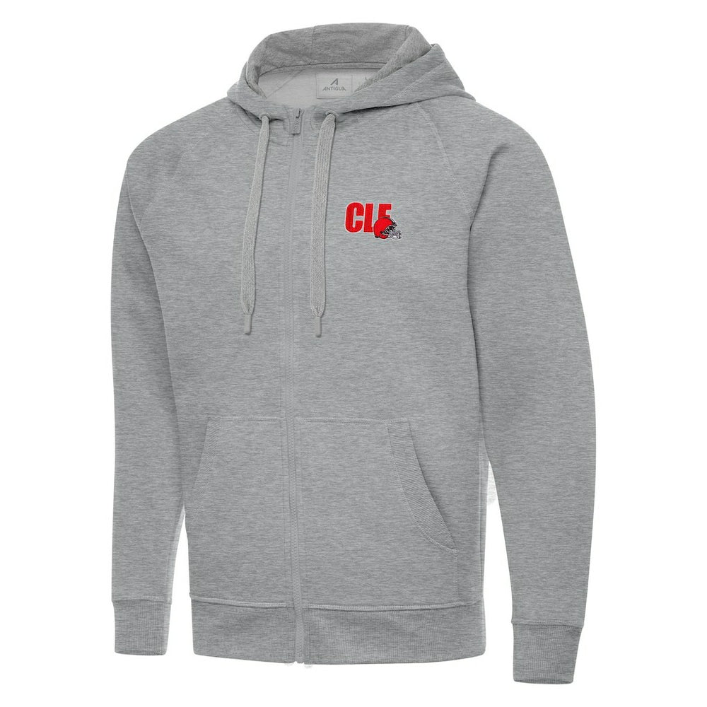 Men's  Antigua Victory Full-Zip Hoodie - Cleveland Browns
