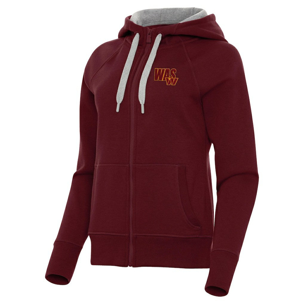 Antigua Women's Victory Full-Zip Hoodie - Washington Commanders