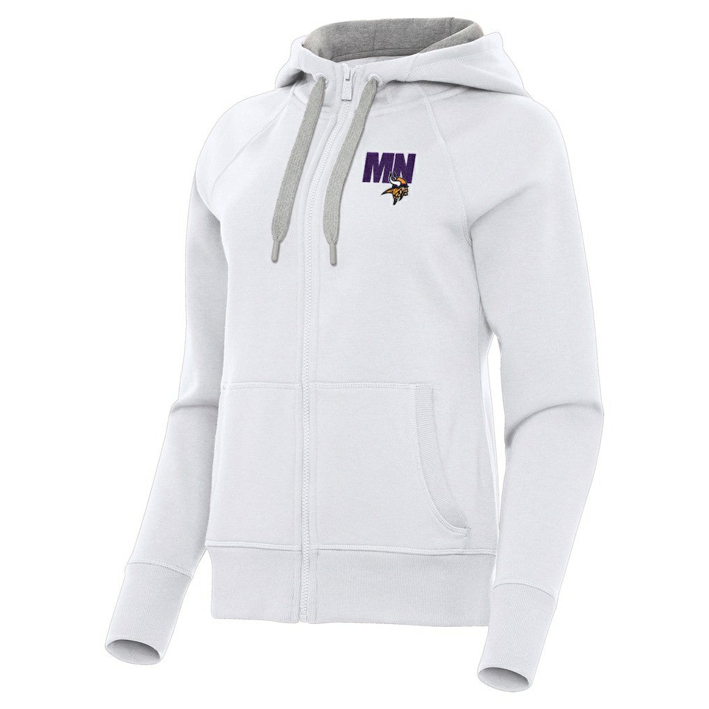 Antigua Women's Victory Full-Zip Hoodie - Minnesota Vikings