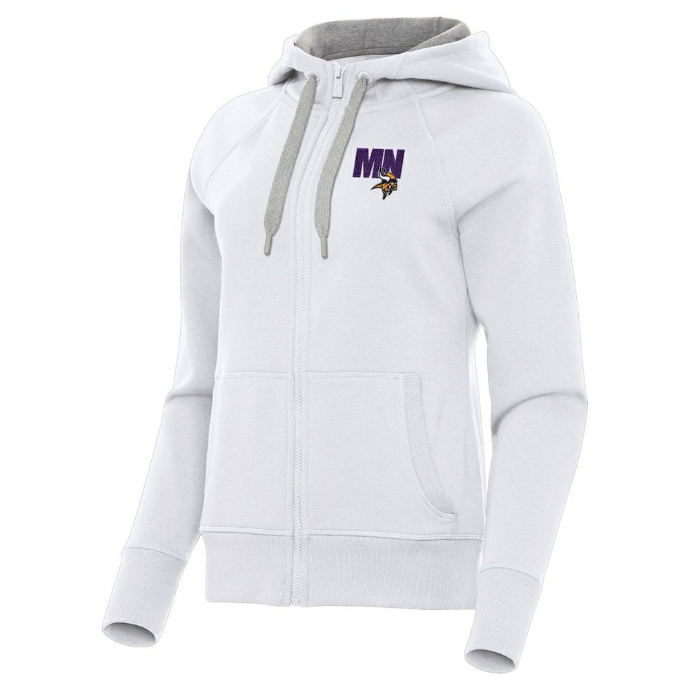 Antigua Women's Victory Full-Zip Hoodie - Minnesota Vikings